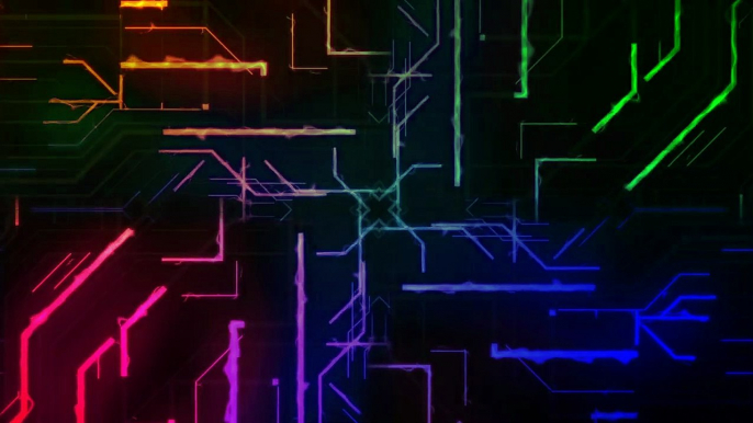 14.Abstract Neon Multicolored Lines Background Loop - Free 4k Background Animation-David TV