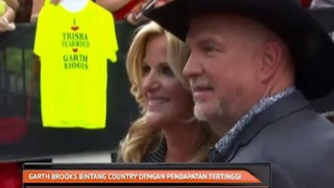 Garth Brooks bintang Country dengan pendapatan tertinggi