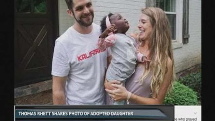 Thomas Rhett shares photo of adopted daughter