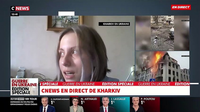 Guerre en Ukraine: En larmes, Alice craque en direct dans "Morandini Live" en racontant les bombardements qu’elle a vécus dans la nuit à Kharkiv - VIDEO