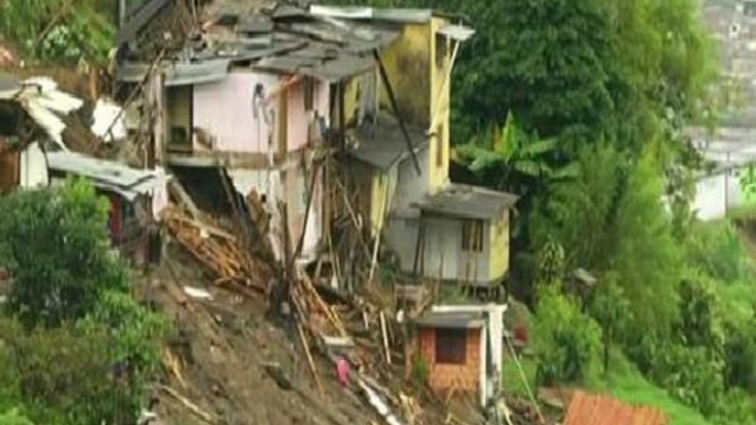 Nearly a dozen people killed in Colombia landslide, 20 missing