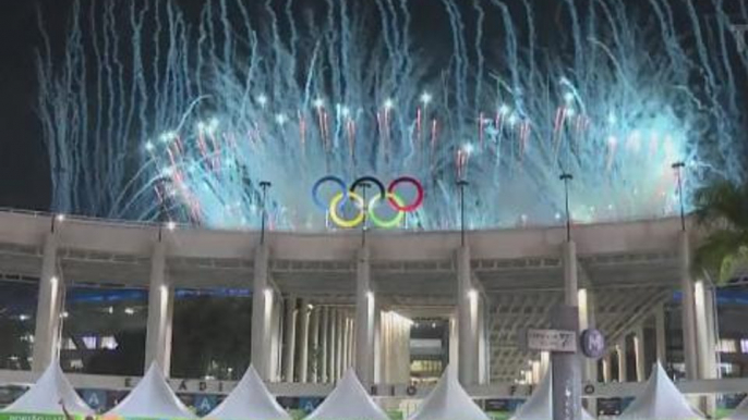 Olympics: Spectators leave stadium after festivites