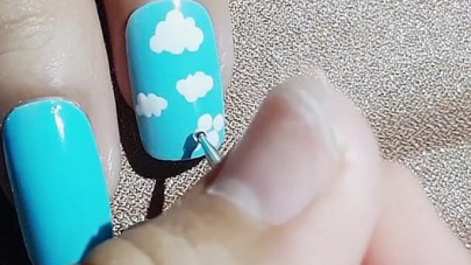 DIY Nail Art How to make cloud very easy and simple |Inner Beauty Nail Care|