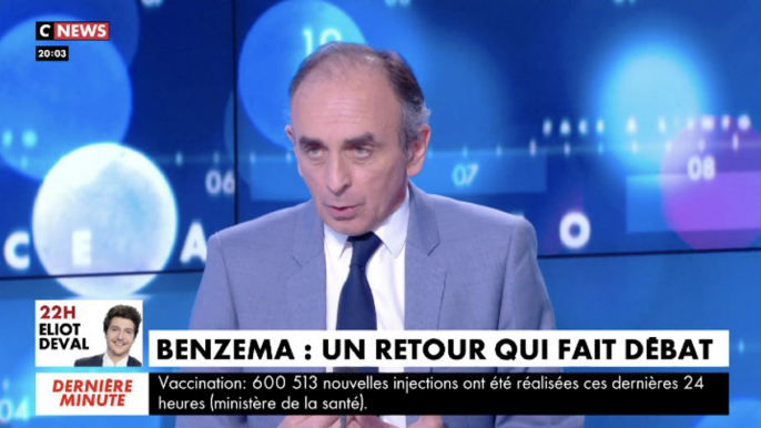 Eric Zemmour tacle Karim Benzema et évoque l'Algérie