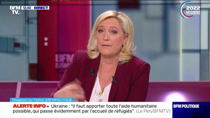 Campagne d'Emmanuel Macron: pour Marine Le Pen, le président de la République fait preuve "de mépris à l'égard des Français et du processus démocratique"