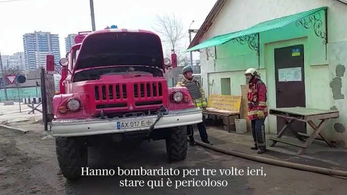 Una giornata coi pompieri di Kharkiv, gli eroi silenziosi