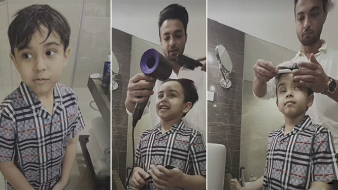 Salman Khan के Nephew Ahil Sharma का Father Aayush Sharma ने किया Hair Cut,Cute Video Viral |Boldsky