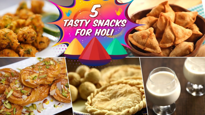 Holi Special Recipes in Marathi | होळी स्पेशल रेसिपीज | Easy Holi Snacks & Sweets Compilation