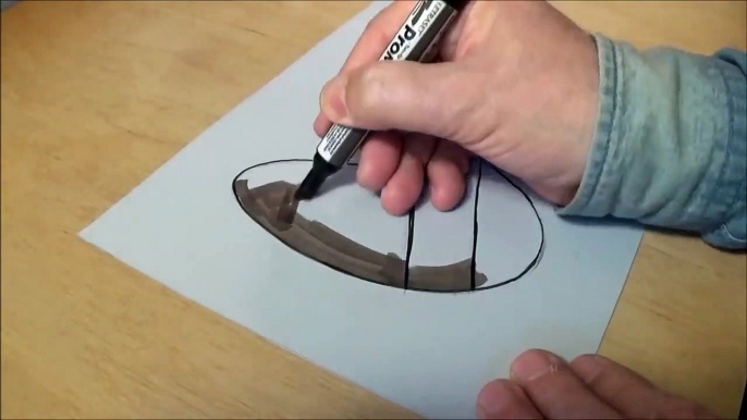 3D Drawing Hole for Kids - How to Draw 3D Hole - Trick Art on Paper