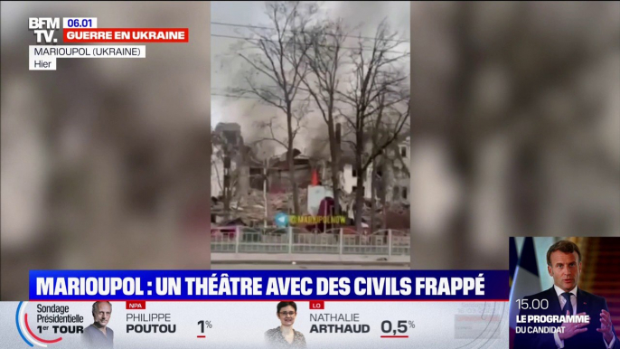 Guerre en Ukraine: le théâtre de Marioupol, où des civils étaient réfugiés, frappé par des frappes aériennes russes