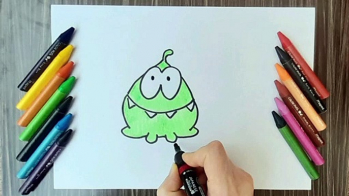 HOW TO DRAW OM NOM,EASY DRAWING,STEP BY STEP DRAWING FOR KIDS,EASY ART