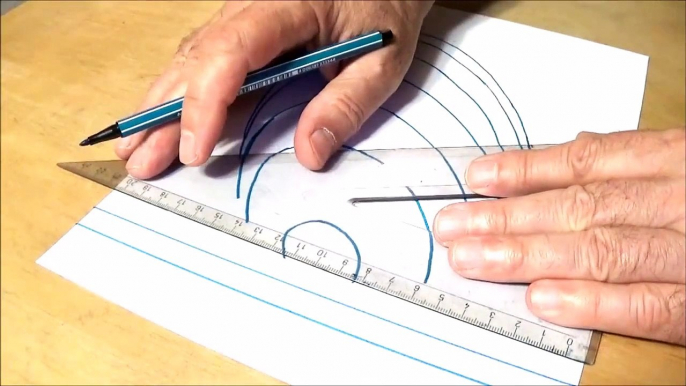 Trick Art on Line Paper - Drawing Half Sphere - Optical Illusion - Drawing Art HowToDraw