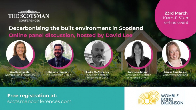 THE SCOTSMAN: Decarbonising the built environment in Scotland - live webinar