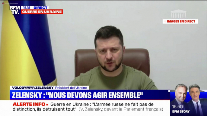 Volodymyr Zelensky: "Les entreprises françaises doivent quitter la Russie et cesser d'être les sponsors de la machine de guerre russe"