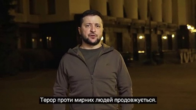 Guerre en Ukraine: Le président ukrainien Volodymyr Zelensky appelle dans une vidéo les citoyens du monde entier à se mobiliser contre l’invasion russe