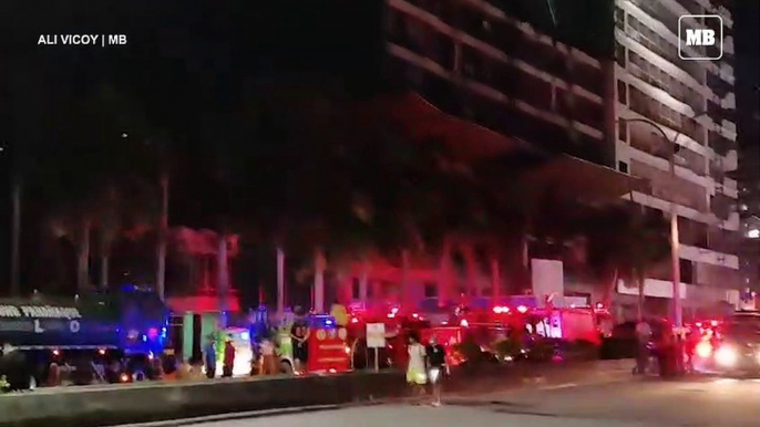 Fire hits an under construction building in Parañaque