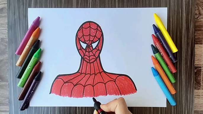 HOW TO DRAW SPIDERMAN CUTE AND EASY STEP BY STEPS FOR KIDS |HOW TO DRAW CARTOONS
