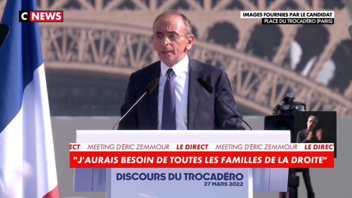 Eric Zemmour : «Oui, j’aurai besoin d’Eric Ciotti […] Oui, j’aurai besoin de François-Xavier Bellamy, de Laurent Wauquiez, de Nadine Morano, de Jordan Bardella»