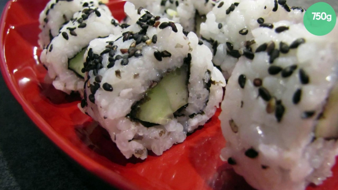 Makis california rolls au concombre