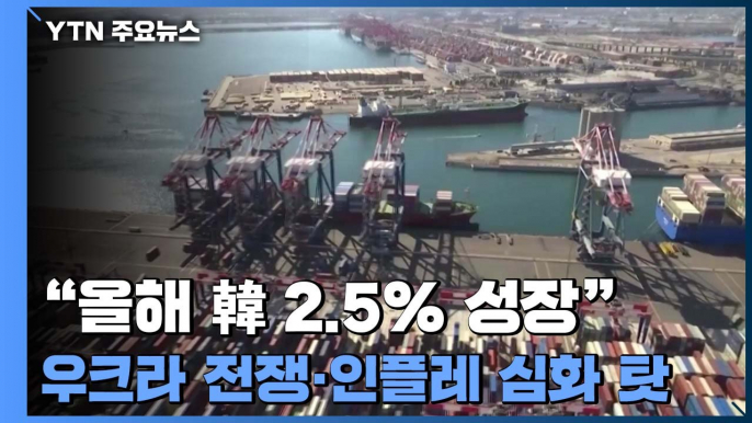 IMF "올해 한국 경제 2.5% 성장"...우크라 전쟁·인플레 심화 탓 / YTN