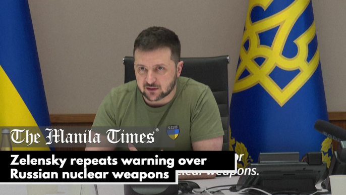 Zelensky repeats warning over Russian nuclear weapons