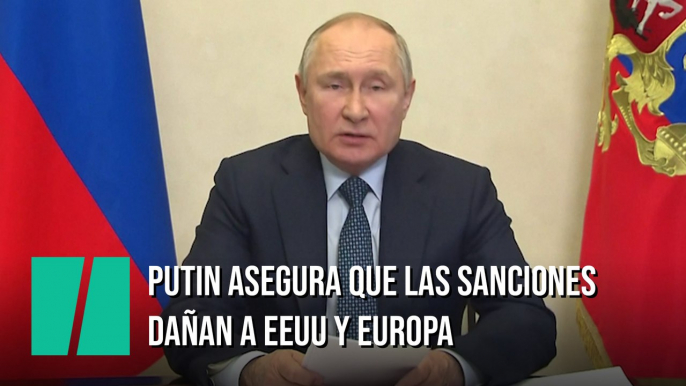 Putin asegura que las sanciones contra Rusia solo afectan a Estados Unidos y Europa