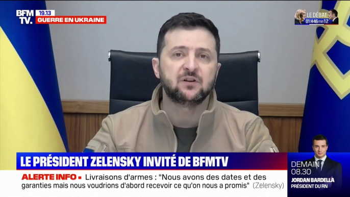 Volodymyr Zelensky: "Officiellement, l'Ukraine continue de parler à la Russie"