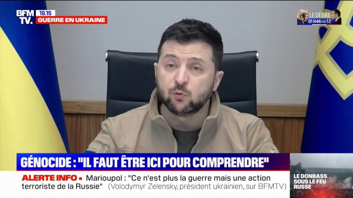 Volodymyr Zelensky invite Emmanuel Macron en Ukraine pour constater la réalité du “génocide”