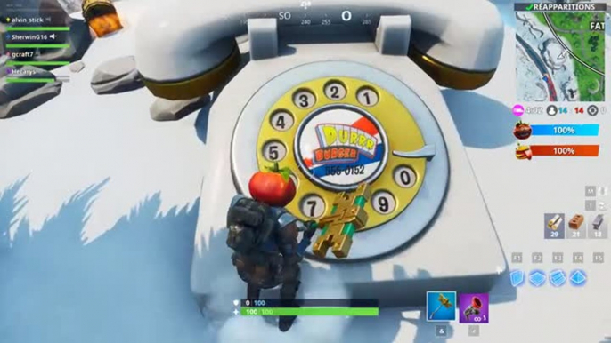 Fortnite : téléphones de fast food saison 8