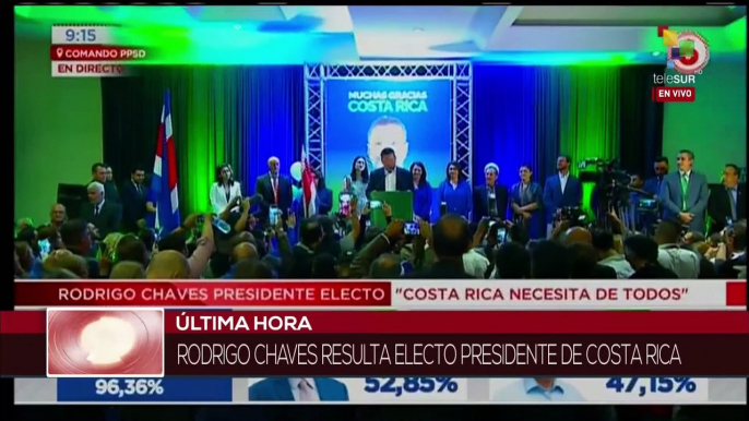 Rodrigo Chaves es electo como nuevo Presidente de Costa Rica