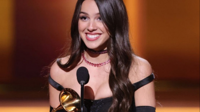 'This is my biggest dream come true': Olivia Rodrigo breaks down in tears as she accepts Best New Artist at the Grammys