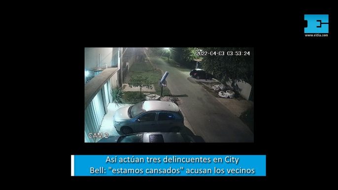 Así actúan tres delincuentes en City Bell estamos cansados acusan los vecinos