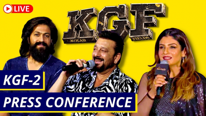 KGF 2 LIVE Press Conference | Rocking Star Yash  | Sanjay Dutt | Raveena Tandon