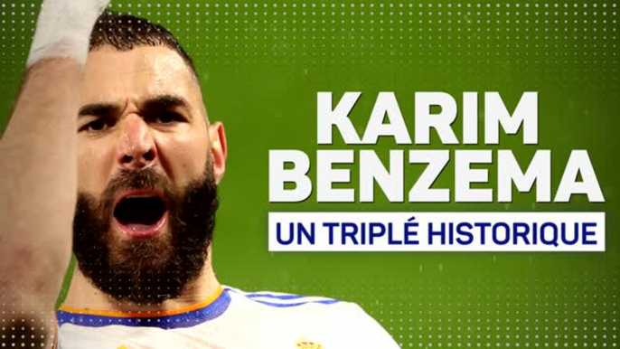 Quarts - Benzema, un triplé historique