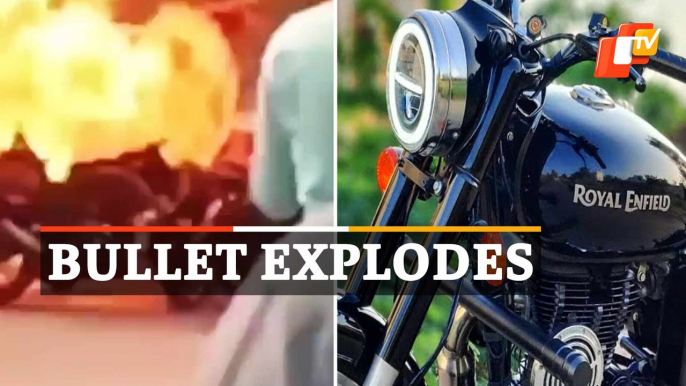 Viral Video: Royal Enfield Bike Explodes After Catching Fire In AP