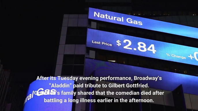 ‘Aladdin’ on Broadway Pays Tribute to Gilbert Gottfried During Tuesday