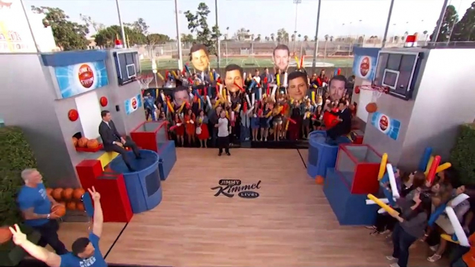 Channing Tatum fait un basket aquatique avec Jimmy Kimmel