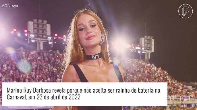 Marina Ruy Barbosa como rainha de bateria? Atriz revela se aceitaria convite para o Carnaval