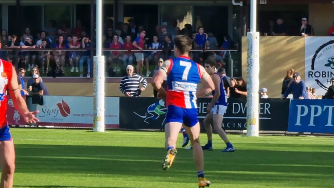 James Frawley kicks a goal on his East Point return | The Courier | April 24, 2022