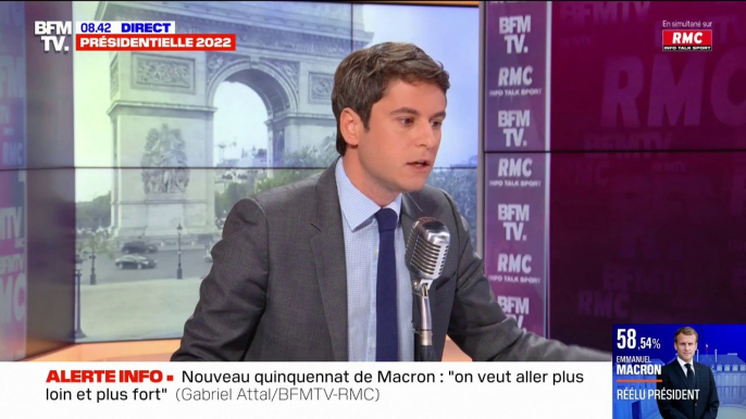 Gabriel Attal: "Je suis soulagé et heureux pour mon pays"