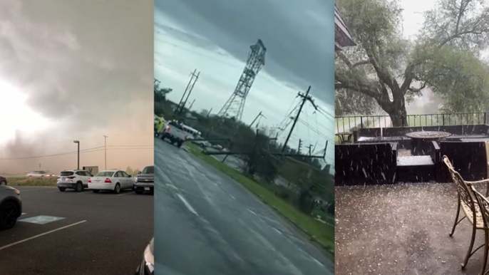 Thunderstorms slam parts of Virginia with hail and a tornado