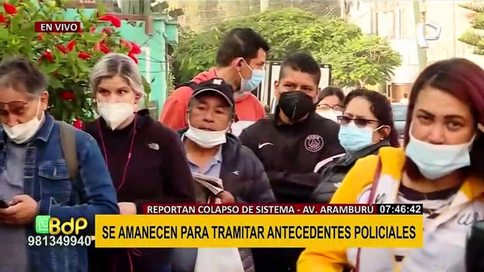 ¡Atención! Reportan colapso de sistema para tramitar antecedentes policiales