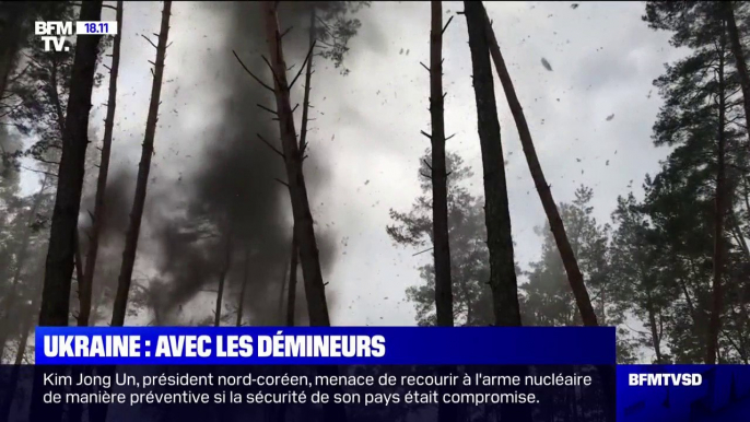 Guerre en Ukraine: dans les zones libérées par l'armée ukrainienne, l'heure est au déminage