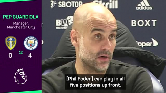 Guardiola likens Foden to City legend David Silva