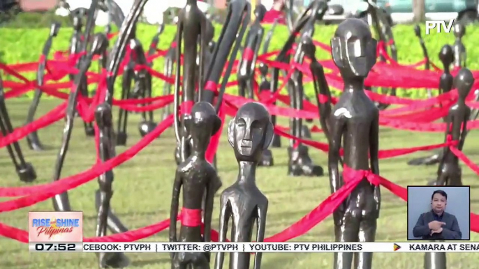 Paglunsad ng isang art installation sa CCP kaugnay sa ginanap na Earth month