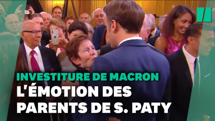 Cérémonie d'investiture d'Emmanuel Macron: l'émotion des parents de Samuel Paty