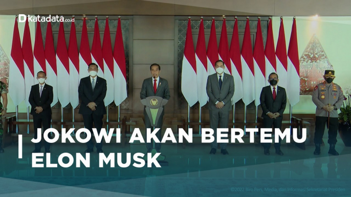 Luhut Atur Pertemuan Jokowi dan Elon Musk di AS | Katadata Indonesia