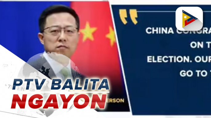 China, nagpaabot ng pagbati sa Pilipinas at mga nangungunang kandidato