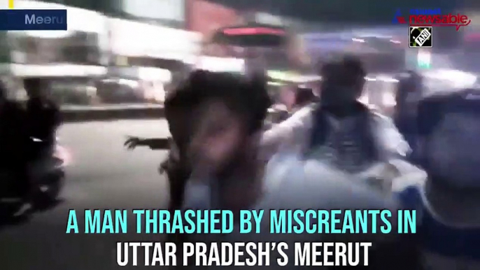 Watch: Man thrashed by miscreants inside police station