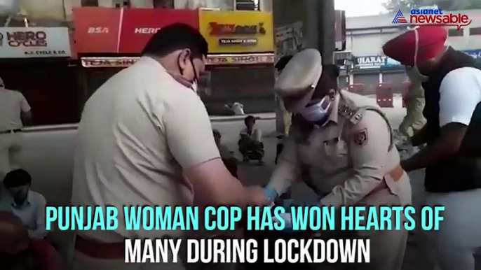 Policewoman with cancer distributes food to needy during coronavirus lockdown